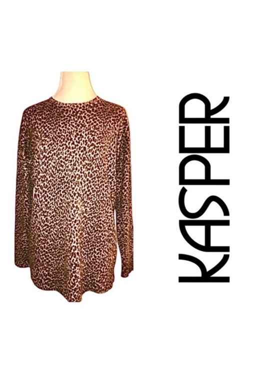 Kasper Sweaters - Nina Charles for KASPER Lambswool/Angora Blend Sweater